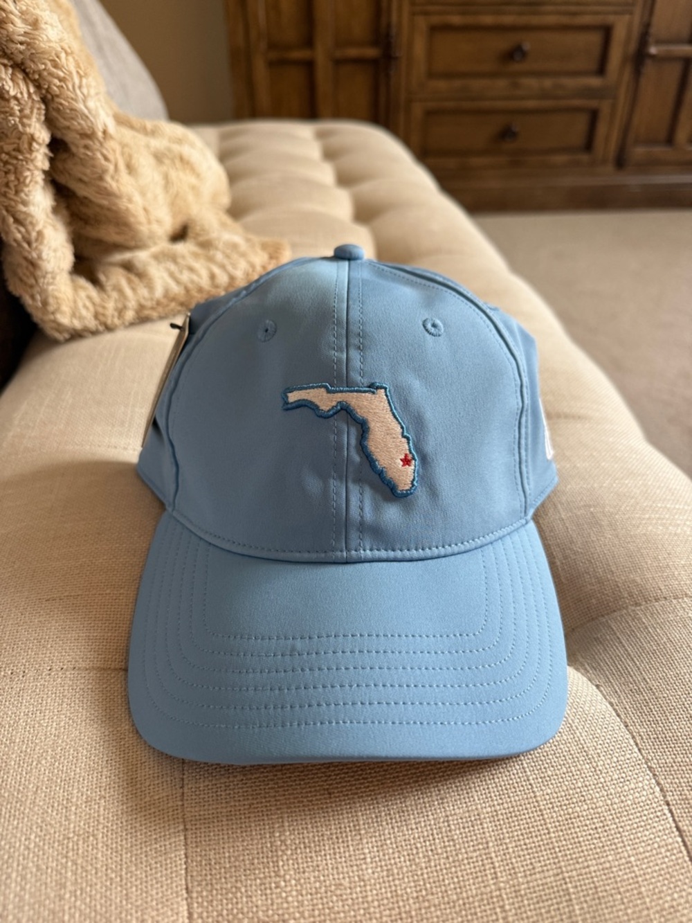 Light Blue Florida Patch Baseball Cap